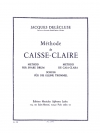スネアドラム教則本（ジャックス・ドレクリューズ）【Methode De Caisse-Claire】