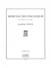 演奏会用小品・3（ジャン＝ミシェル・ドフェイ） (クラリネット+ピアノ）【Morceau De Concours 3】
