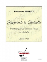クラリネット教則本（フィリップ・ムラート） (クラリネット）【J'Apprends La Clarinette】