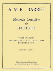 オーボエ教則本（A.M.R.バレ）【Méthode Complete De Hautbois – Premier Volume】