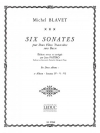 6つのソナタ・Vol.2（ミシェル・ブラヴェ）  (フルートニ重奏)【Six Sonates・Vol.2】