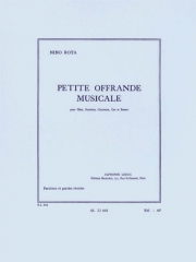 小さな音楽の贈り物   (ニーノ・ロータ）(木管五重奏)【Petite Offrande Musicale】