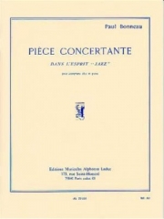 ジャズのエスプリによる協奏的小品（ポール・ボノー） (アルトサックス+ピアノ）【Pièce Concertante Dans L'Esprit 'Jazz'】