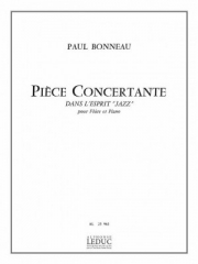 ジャズのエスプリによる協奏的小品（ポール・ボノー） (フルート+ピアノ）【Pièce Concertante Dans L'Esprit 'Jazz'】