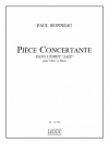 ジャズのエスプリによる協奏的小品（ポール・ボノー） (フルート+ピアノ）【Pièce Concertante Dans L'Esprit 'Jazz'】