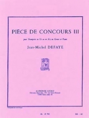 演奏会用小品・3 (ジャン＝ミシェル・ドフェイ)（トランペット+ピアノ）【Piece de Concours 3】