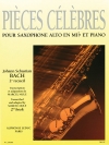バッハ名曲集・Vol.2（バッハ） (アルトサックス+ピアノ）【Pieces Celebres Vol.2】