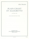 定旋律とアレグレット（アンリ・シャラン） (トロンボーン+ピアノ）【Plain-Chant Et Allegretto】