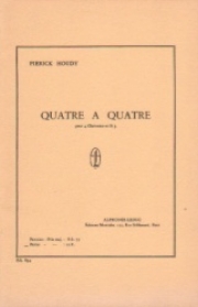 四重奏曲（ピエリック・ウーディ）（クラリネット四重奏）【Quatre a Quatre】