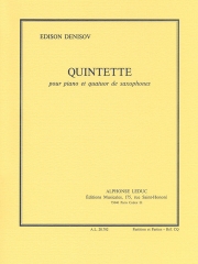 五重奏曲（エディソン・デニソフ） (サックス四重奏+ピアノ)【Quintette】