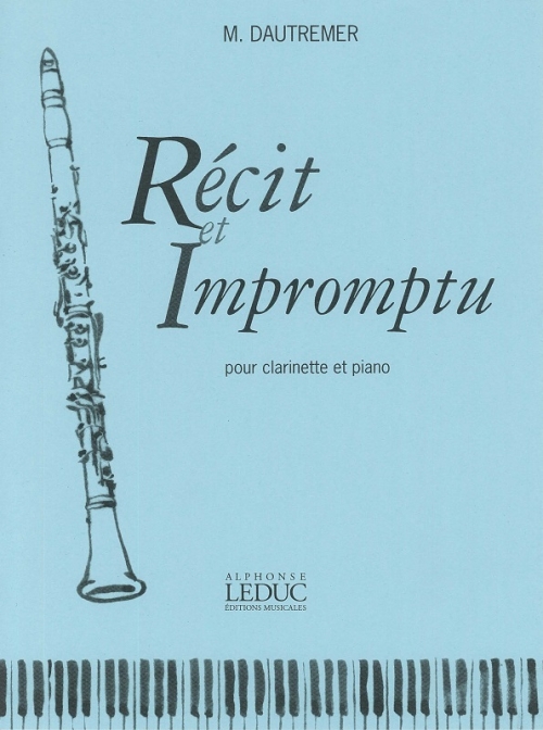 物語と即興曲（マルセル・ドートゥルメール） (クラリネット+ピアノ）【Recit Et Impromptu】 吹奏楽の楽譜販売はミュージックエイト