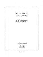 ロマンス（デジレ・ドンディーヌ） (クラリネット+ピアノ）【Romance】