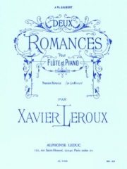 2つのロマンス（グザヴィエ・ルルー） (フルート+ピアノ）【Deux Romances】