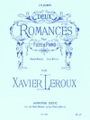 2つのロマンス（グザヴィエ・ルルー） (フルート+ピアノ）【Deux Romances】
