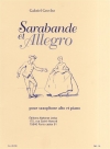 サラバンドとアレグロ（ガブリエル・グロヴレーズ） (アルトサックス+ピアノ）【Sarabande & Allegro】