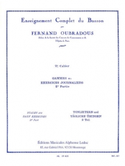 バスーンのための日課練習・Vol.2（フェルナン・ウーブラドゥ）（バスーン）【Enseignement Complet Vol.2】