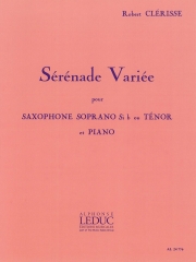 小夜曲風変奏曲（ロベール・クレリス） (ソプラノサックス+ピアノ）【Serenade Variee】