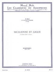 シシリエンヌとジーグ (ヘンデル)（テナーサックス+ピアノ）【Sicilienne Et Gigue】