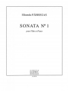 ソナタ・No1（エリセンダ・ファブレガス） (フルート+ピアノ）【Sonata No.1】