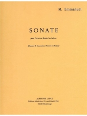 ソナタ (モーリス・エマニュエル)（トランペット+ピアノ）【Sonate】