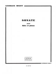 ソナタ（ジョルジュ・ミゴー） (フルート+ピアノ）【Sonate en 5 Parties】