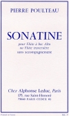 ソナチネ（Pierre Poulteau） (フルート）【Sonatine】