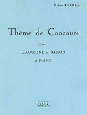 コンクールのためのテーマ（パウル・ピエルネ） (トロンボーン+ピアノ）【Theme De Concours】