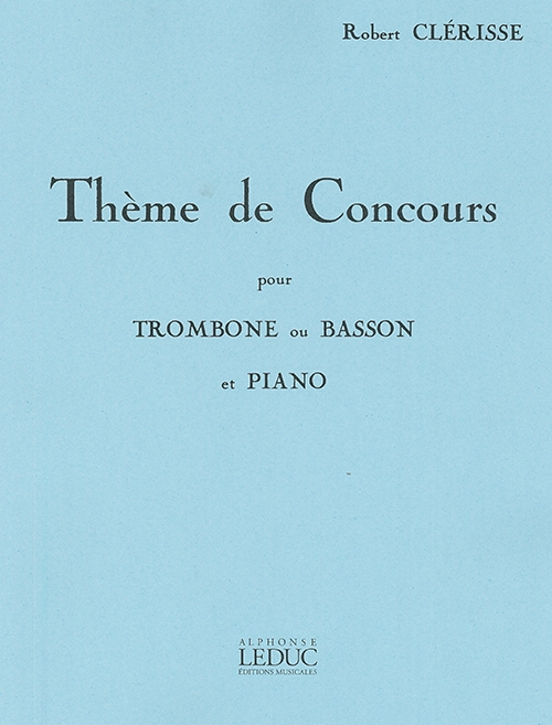 コンクールのためのテーマ パウル ピエルネ トロンボーン ピアノ Theme De Concours 吹奏楽の楽譜販売はミュージックエイト