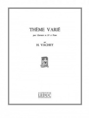 主題と変奏（アンリ・ヴァシェイ） (クラリネット+ピアノ）【Theme Varie】