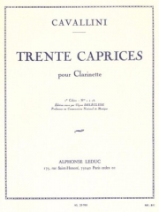 30のカプリス・Vol.1（エルネスト・カヴァリーニ）（クラリネット）【30 Caprices For Clarinet Vol.1】