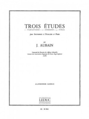 3つの練習曲（ジャン・エマニュエル・オーバン）【3 Etudes】