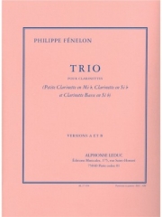 トリオ  (フィリップ・フェヌロン）(クラリネット三重奏)【Trio】