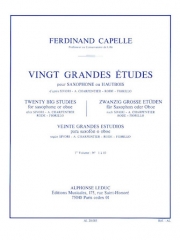 20の上級練習曲・Vol.1（フェルディナンド・カペル）（バリトンサックス）【20 Grandes Etudes Vol.1】