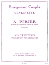 20のやさしい練習曲（オーギュスト・ペリエ）（クラリネット）【20 Etudes Faciles & Progressives】