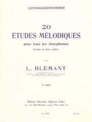 20の旋律的な練習曲・Vol.2（ルイ・ブレマン）（アルトサックス）【20 Etudes Mélodiques・Vol. 2】
