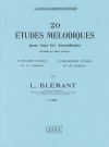 20の旋律的な練習曲・Vol.1（ルイ・ブレマン）（アルトサックス）【20 Etudes Mélodiques Vol.1】