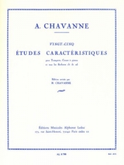 25の性格的練習曲（A.シャヴァンヌ）（トランペット）【25 Etudes Caracteristiques】