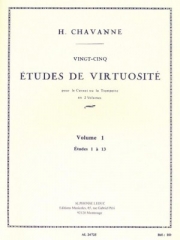 25の技巧的練習曲・Vol.1 (アンリ・シャヴァンヌ)（トランペット）【25 Etudes de Virtuosite Vol. 1】