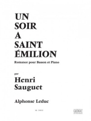 サン＝テミリオンの夜（アンリ・ソーゲ） (バスーン+ピアノ）【Un Soir A Saint-Emillion】