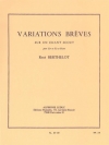 やさしい変奏曲（ルネ・ベルテロ） (ホルン+ピアノ）【Variations Breves】