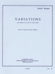 変奏曲・Op.53 (アンリ・ビュッセル)（トランペット+ピアノ）【Variations Op53】