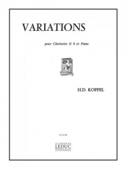 変奏曲（ヘアマン・ダーヴィド・コッペル） (クラリネット+ピアノ）【Variations】