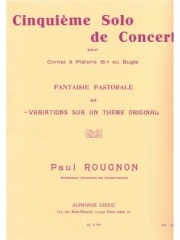 演奏会用ソロ第5番 (ポール・ルーニョン)（トランペット+ピアノ）【Cinquième Solo De Concert】