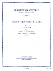 20の大練習曲（フェルディナンド・カペル）（クラリネット）【20 Grandes Etudes】