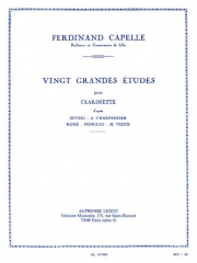 20の大練習曲（フェルディナンド・カペル）（クラリネット）【20 Grandes Etudes】