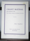 朝の歌（Achot Zograbian） (木管五重奏）【Chant Matinal】