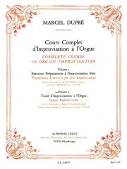 オルガン即興の完全教本・第1巻 (マルセル・デュプレ)（オルガン）【Complete Course in Organ Improvisation  Volume 1】