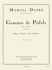 ペダルの練習 (マルセル・デュプレ)（オルガン）【Gammes De Pedale】