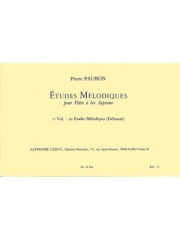 20の旋律的な練習曲（ピエール・ポーボン）（ソプラノリコーダー）【20 Etudes Melodiques】