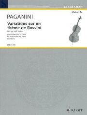 ロッシーニの主題による変奏曲（ニコロ・パガニーニ） (チェロ+ピアノ）【Variations sur un thème de Rossini】